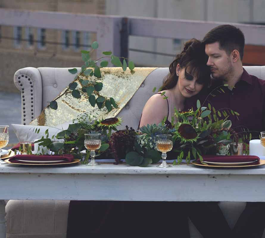 4 Practically Magic Black Foam Wedding Designs