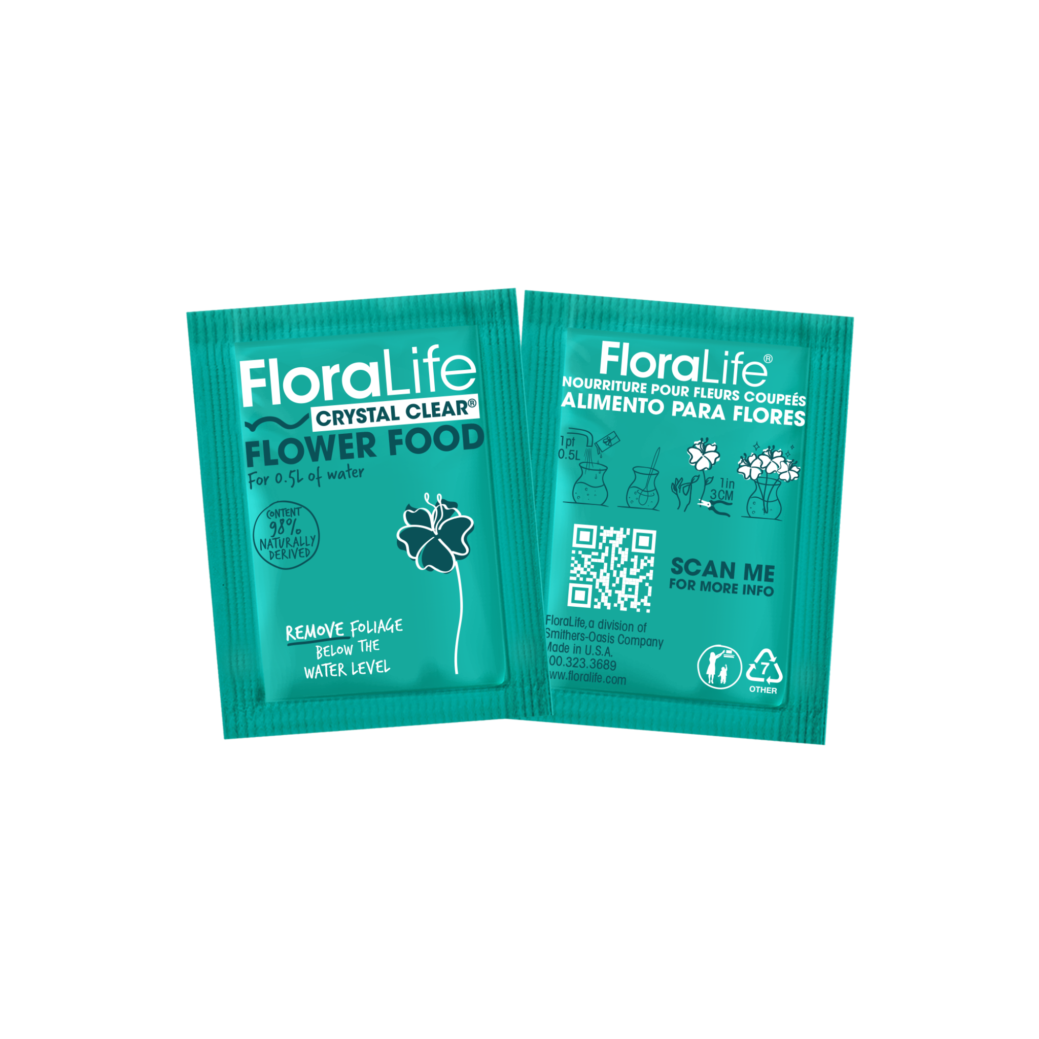 FloraLife Crystal Clear® Flower Food 300 Packets