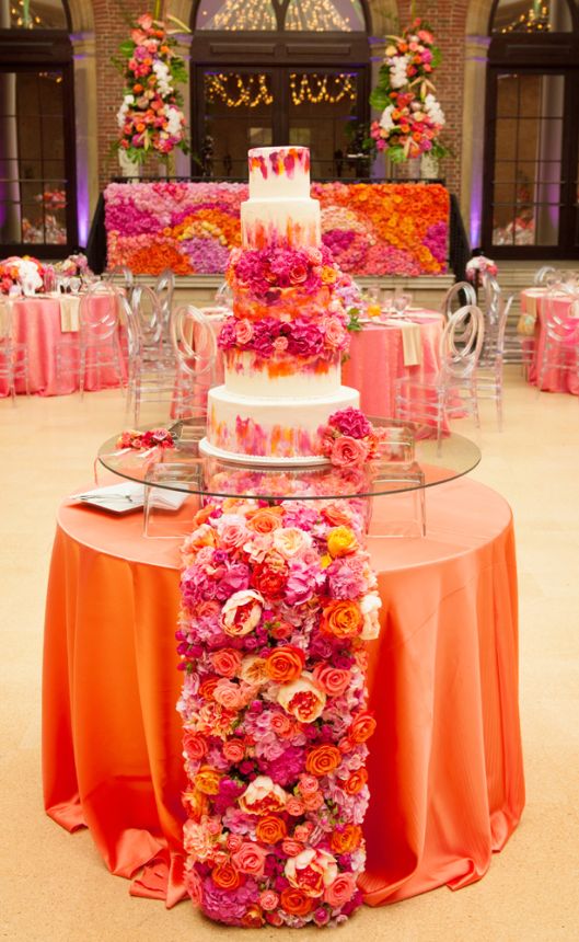 Wedding Cake Table Runner & Flower Wall ‘Take the Cake!’