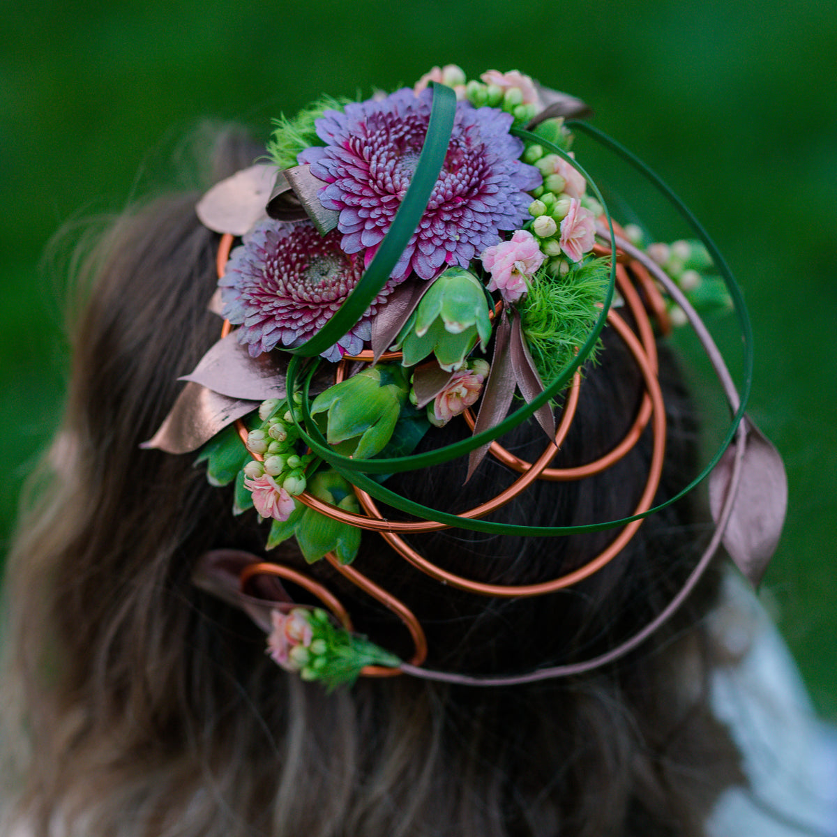 New. 
Bespoke mixed floral headpiece, headband, fascinator. Burnt Orange & Hot Pink Velvet Fascinator Rose Flower Padded  main image 4