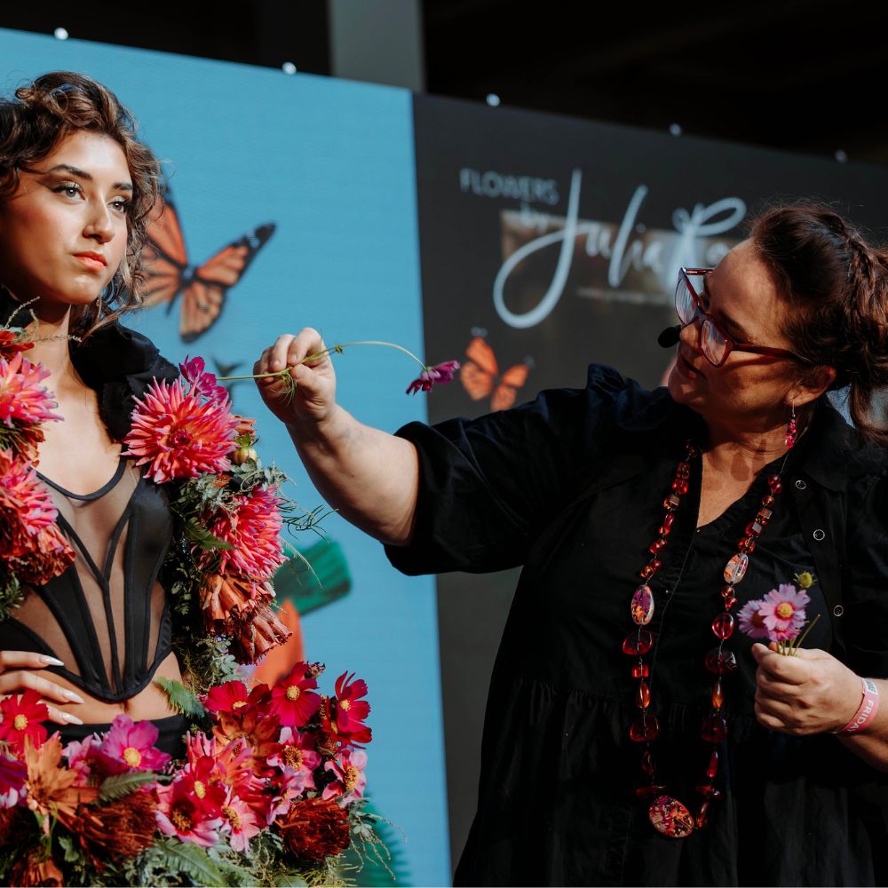 ‘Flowers take the Runway’ New York Fashion Week with Julia Rose