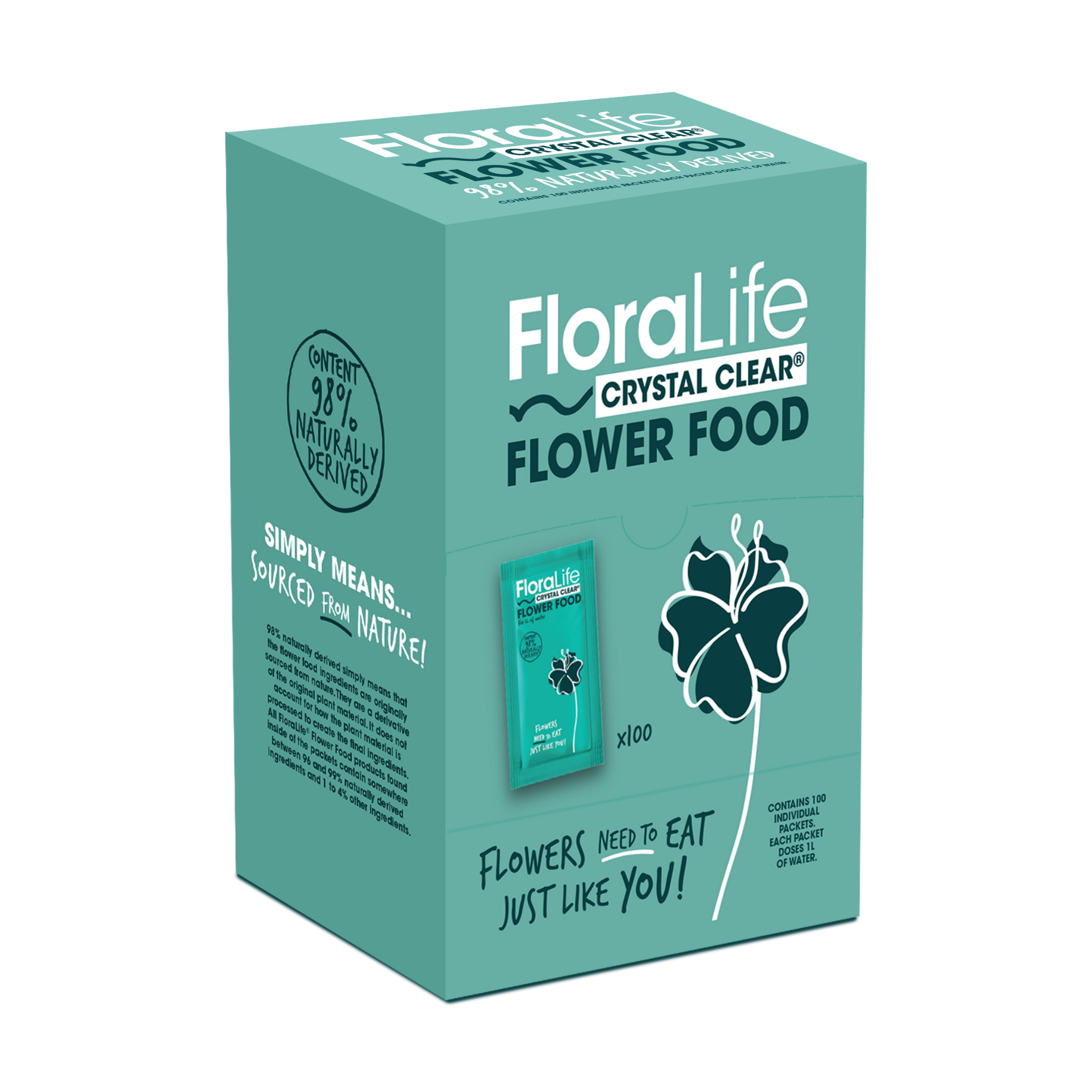 FloraLife Crystal Clear® Flower Food 300 Packets
