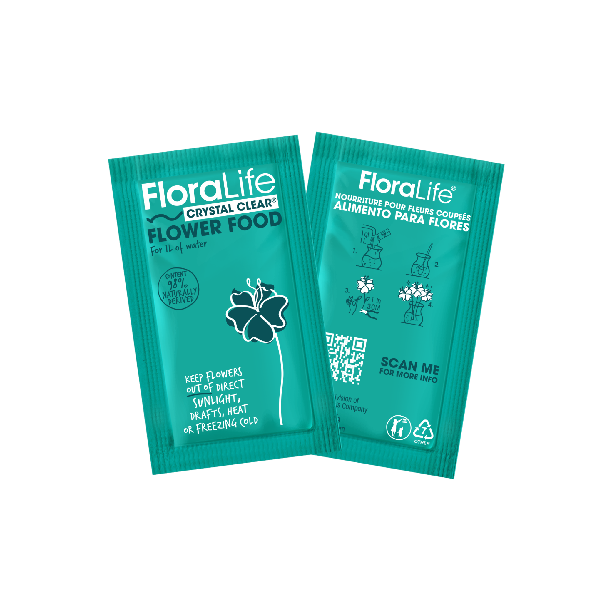 FloraLife Crystal Clear® Flower Food 300 Packets