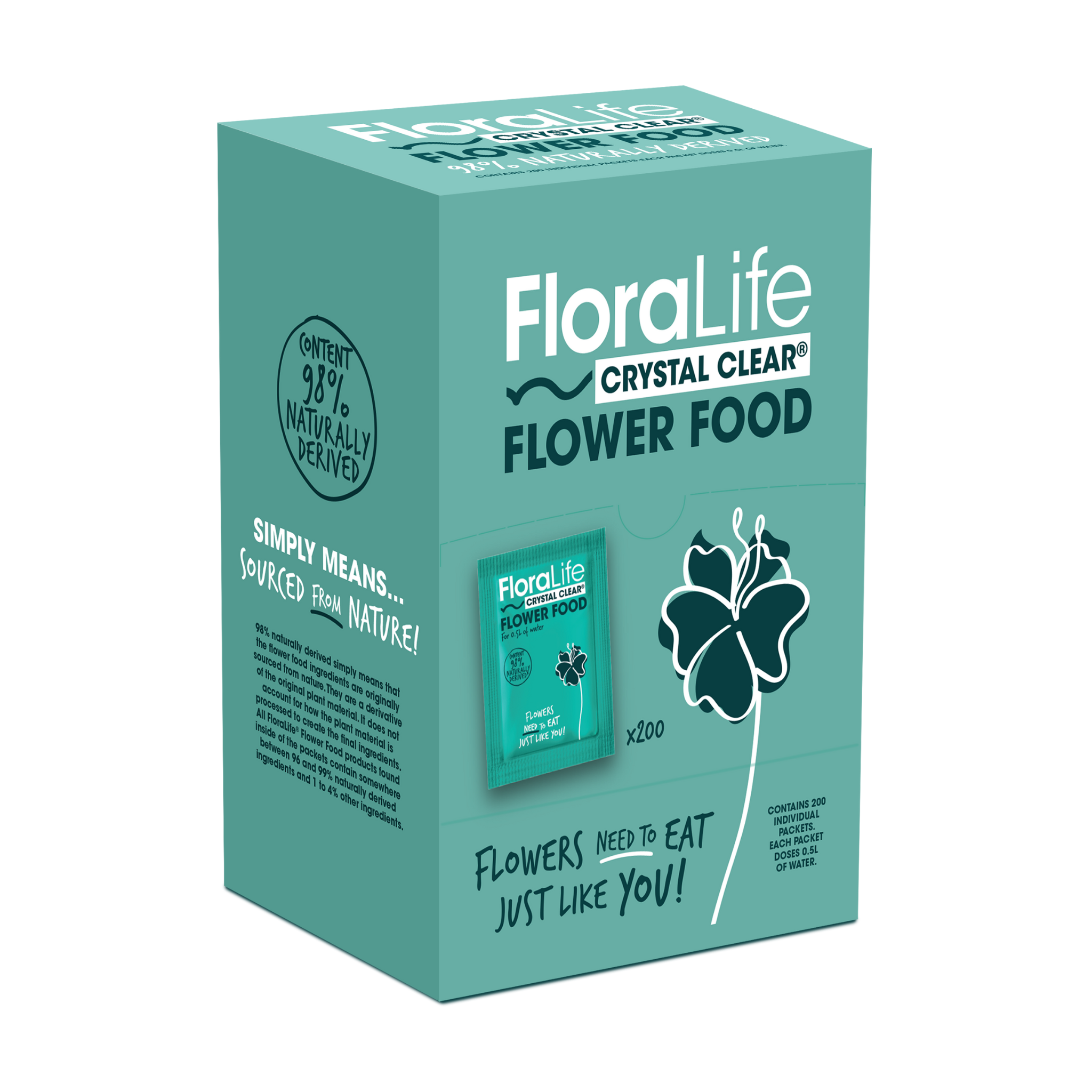 FloraLife Crystal Clear® Flower Food 300 Packets