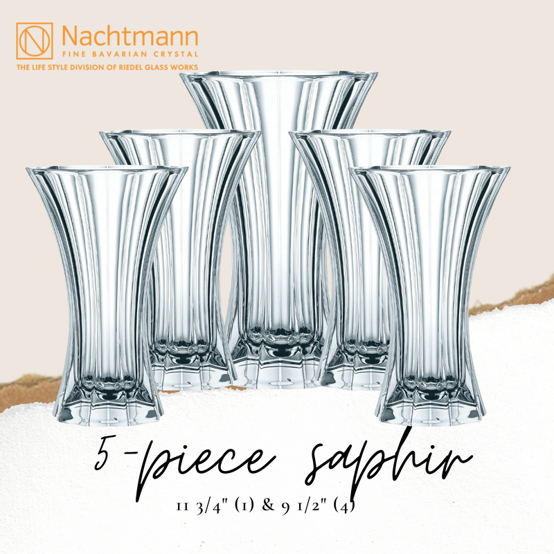 Nachtmann Saphir Head Table Collection - Oasis Floral Products NA